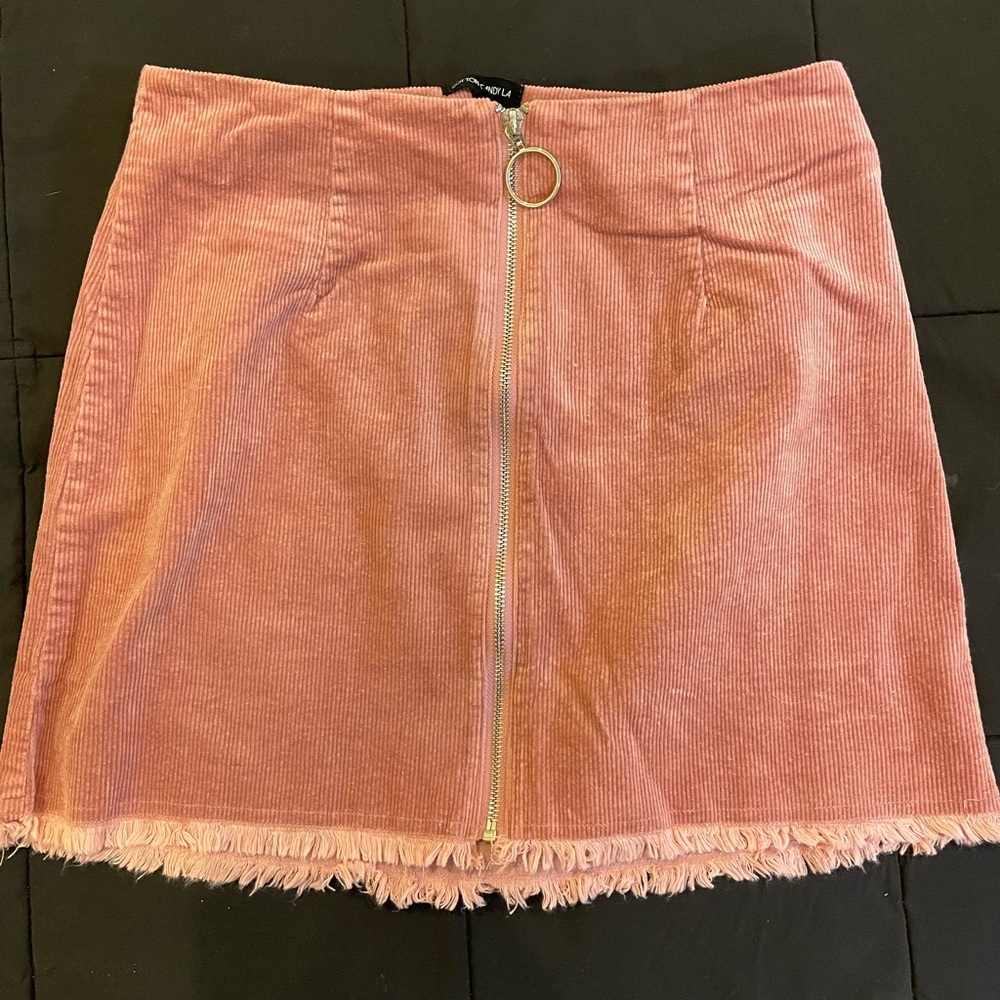 Cotton Candy LA corduroy skirt pink medium